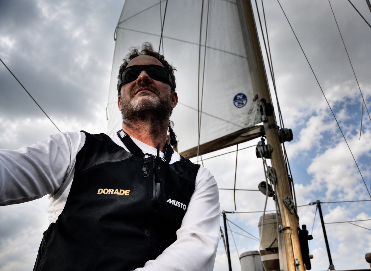 Kevin Miller aboard Dorade